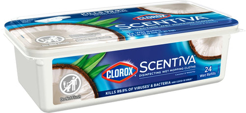 Clorox Scentiva Disinfecting Wet Mopping Cloths