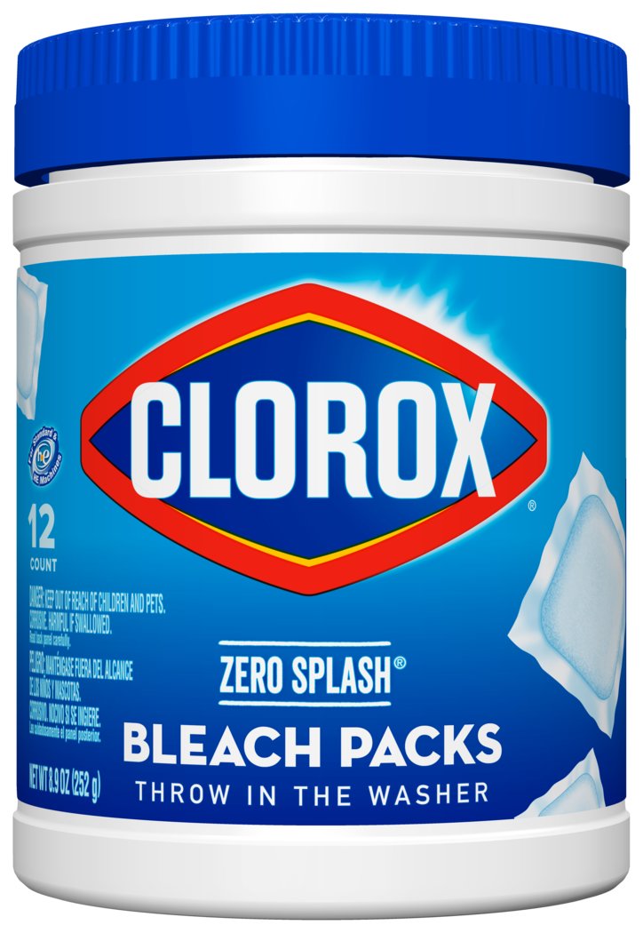 Clorox Zero Splash Laundry Bleach Packs