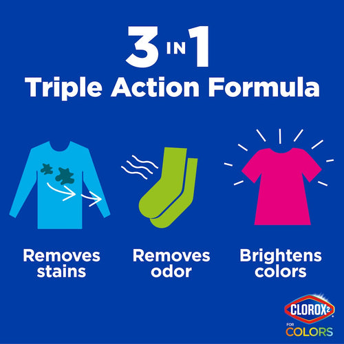 Clorox 2 for Colors Chlorine-Free Bleach for Colors Stain Remover Powder